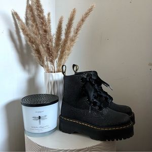 ♡ Glitter Molly Dr Marten Jadon boots ♡